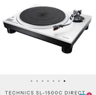 Technics SL-1500C, White, Direct Drive, Audiophile Turntable, SL1500C New In Box. Price: $1399.00.