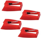 4 Pack Ruby Record Player Needle Turntable Stylus Replacement For Ion Jenson Cro New. Price: $12.96.