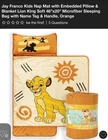 Jay Franco Lion King Kids Nap Mat Blanket Set Microfiber 20X46IN Orange Pillow New. Price: $39.99.