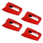 4 Pcs Jukfita Ruby Turnable Stylus Record Player Needle Red For Most Victrola New. Price: $12.61.