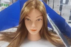 Head With 100% Human Hair, Topdirect 18" Dark Brown Real Mannequin (2PK) New. Price: $150.00.