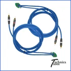 4.6 Pair Blue Technics 1200 1210 Rcas - Neutrik Gold Internal Gnd New. Price: $125.98.