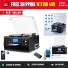 Fektik Bluetooth Record Player 10 With Speakers & Wireless Streaming New. Price: $219.99.