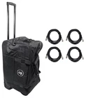 Mackie Rolling Speaker Bag Carry Case For THUMP12A & THUMP12BST+(4) Xlr Cables New. Price: $170.95.