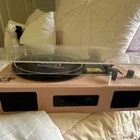 Danfi Audio Df Pink Record Player Belt Drive W/ Built-in Speakers Used. Price: $120.00.