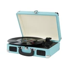 Vinyl Record Player, 3 Speeds Suitcase Portable W... Usa Fast Ship New. Price: $64.45.