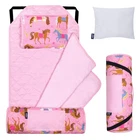 Wildkin Modern Kids Nap Mat Pillow For Girls Cotton Blend Elastic Straps New. Price: $69.81.