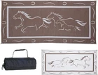 GH8187 Brown/white X Galloping Horses Mat Pack New. Price: $132.46.