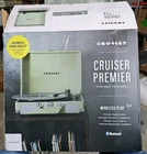 Crosley Cruiser Premier Vinyl Record Player Green Open. Price: $30.00.