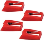 4 Pack Ruby Record Player Needle Turntable Stylus Replacement For Ion Red New. Price: $13.06.