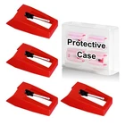 4 Pcs Record Player Needle, Jukfita Ruby Turnable Stylus Replacement For... New. Price: $10.28.