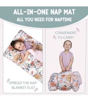 Morxy Toddler Nap Mat With Pillow & Blanket - Extra Large Portable Roll Up New. Price: $25.00.